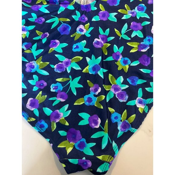 Basic Editions vintage floral one piece size 14 - Picture 7 of 8